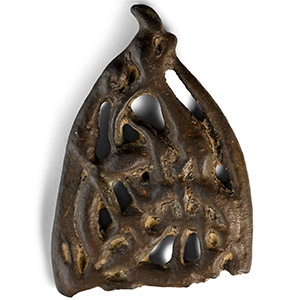 Anglo-Scandinavian Viking Bronze Urnes Openwork Mount