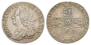 Great Britain. Hanover, George II AR Sixpence.