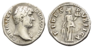 Hadrian AR Denarius.