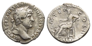 Hadrian AR Denarius.