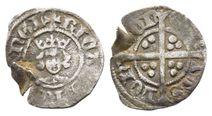 England. Plantagenet, Richard II AR Halfpenny.
