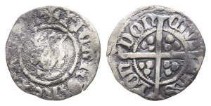England. Plantagenet, Richard II AR Halfpenny.