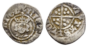 England. Plantagenet, Richard II AR Halfpenny.