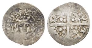 England. Plantagenet, Edward III AR Halfpenny.