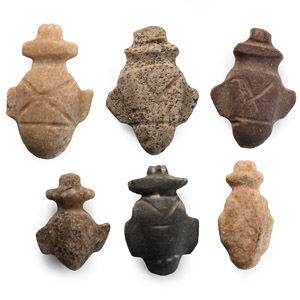 Egyptian Style Stone Heart Amulet Collection