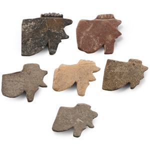 Egyptian Style Stone Wedjat Eye Amulet Collection