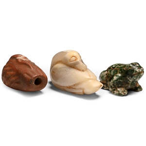 Western Asiatic Style Frog and Duck Weight Group