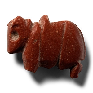 Jemdet Nasr Period Red Jasper Animal Amulet