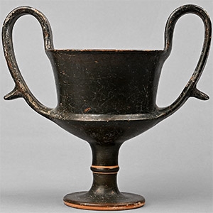 Boeotian Black-Glazed Terracotta Kantharos