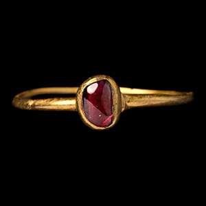 The Harrietsham Medieval Gold and Gem Set Ring