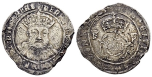 England. Tudor, Henry VIII AR Testoon.