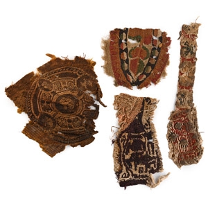 Egyptian Coptic Textile Fragment Group