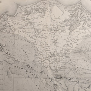 Very Large Egyptian Expedition Lithograph Plan of Egypt