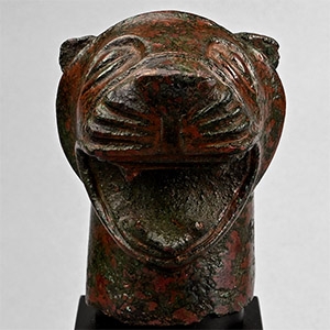 Etruscan Bronze Lion Head
