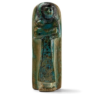 Egyptian Turquoise Faience Shabti of Prince Khaemwaset