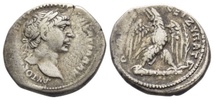 Trajan AR Tetradrachm of Antioch, Seleucis and Pieria.