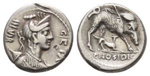 C. Hosidius C. f. Geta AR Denarius.