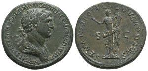 Trajan AE Sestertius.