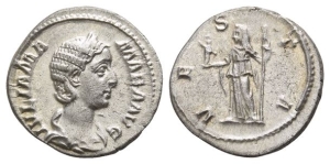 Julia Mamaea AR Denarius.
