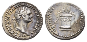 Domitian, as Caesar, AR Denarius.