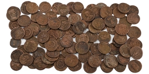 Group of One Hundred [100] Late Roman Imperial AE Coins.