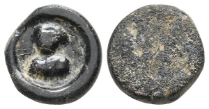 Byzantine Glass Coin Weight of a Tremissis.