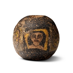 Romano-Egyptian Glass Face Bead