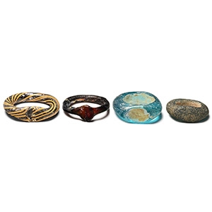 Roman Glass Finger Ring Collection