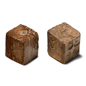 Roman Bone Dice Pair