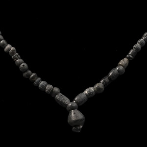 Roman Black Glass Bead Necklace String