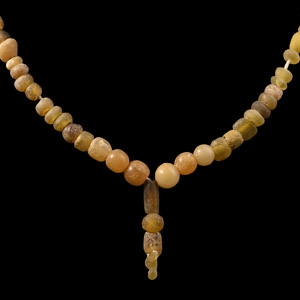 Roman Yellow Glass Bead Necklace String