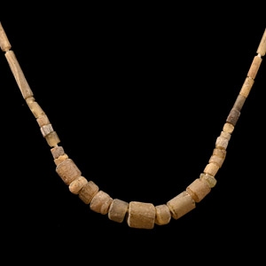 Roman Yellow Glass Bead Necklace String