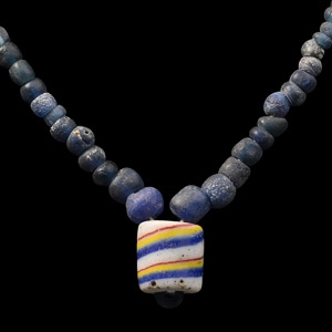 Roman Blue Glass Bead Necklace String