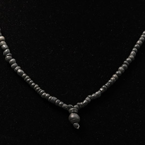 Roman Black Glass Bead Necklace String
