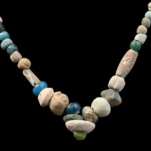 Roman Blue Glass Bead Necklace String