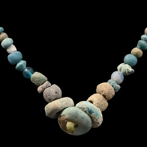 Achaemenid Blue Glass Bead Necklace String