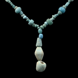 Achaemenid Blue Glass Bead Necklace String