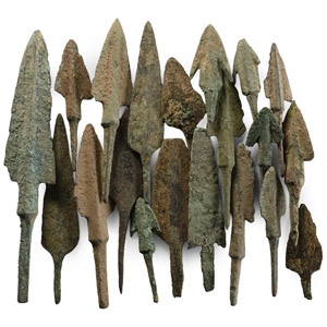 Greek and Luristan Bronze Arrowhead Collection