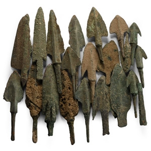 Greek and Luristan Bronze Arrowhead Collection