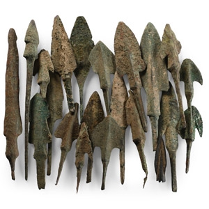 Greek and Luristan Bronze Arrowhead Collection