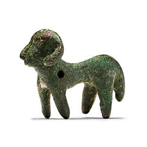 Luristan Bronze Ram Statuette