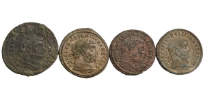 Group of Four [4] Roman Imperial BI Nummi.