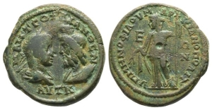 Gordian III AE Pentassarion or 5 Assaria of Marcianopolis, Moesia Inferior.