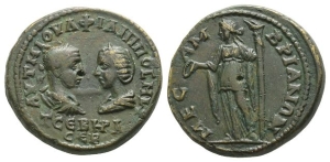 Philip I and Otacilia Severa AE 27mm of Mesembria, Thrace.