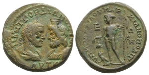 Gordian III AE Pentassarion or 5 Assaria of Marcianopolis, Moesia Inferior.