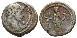 Trajan BI Tetradrachm of Alexandria, Egypt.