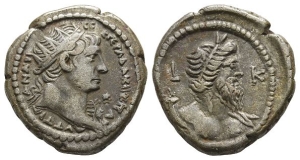 Trajan BI Tetradrachm of Alexandria, Egypt.