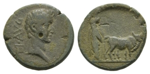 Tiberius AE 17mm of Philippi(?), Macedon.