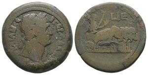 Trajan AE Drachm of Alexandria, Egypt.