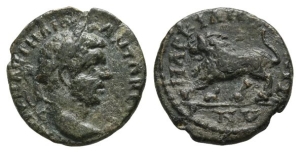 Caracalla AE 17mm of Marcianopolis, Moesia Inferior.